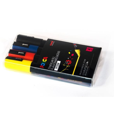 Markerių rinkinys POSCA PC-5M 4vnt. 1 Markerių rinkinys POSCA PC-5M 4vnt. 1