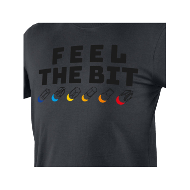 Marškinėliai marginti, FEEL THE BIT, M dydis 8