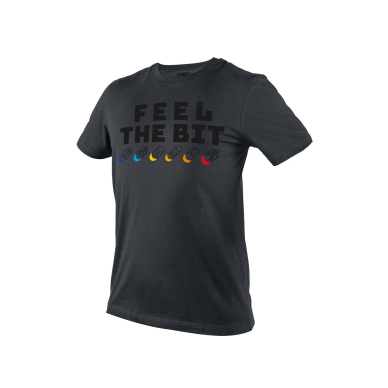 Marškinėliai marginti, FEEL THE BIT, M dydis
