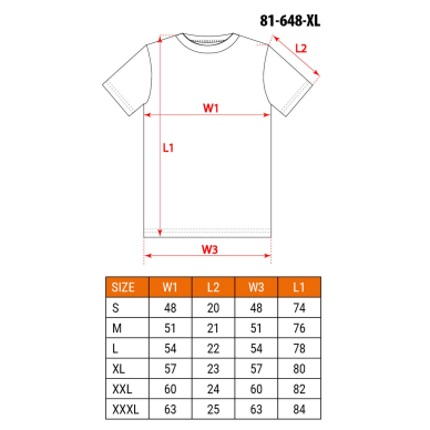 Marškinėliai raudoni, XL dydis 5