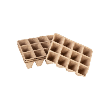 Maži durpių sodintuvai (3x4 skylės) 16 x 12 x 4,5 cm, 5 vnt. 7 Maži durpių sodintuvai (3x4 skylės) 16 x 12 x 4,5 cm, 5 vnt. 7