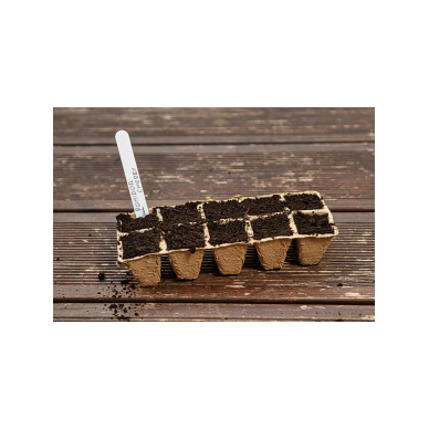 Mažos durpių sodinimo mašinos (2x5 skylės) 22 x 8,5 x 5,5 cm, 10 vnt. 2 Mažos durpių sodinimo mašinos (2x5 skylės) 22 x 8,5 x 5,5 cm, 10 vnt. 2