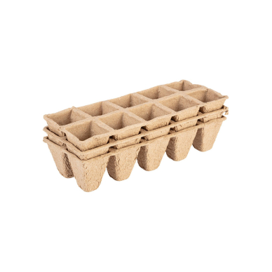 Mažos durpių sodinimo mašinos (2x5 skylės) 22 x 8,5 x 5,5 cm, 10 vnt. 6