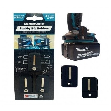 Magnetinių antgalių laikiklis StealthMounts BH-MK-S-BLK, skirtas Makita CXT, LXT &, XGT įrankiams Magnetinių antgalių laikiklis StealthMounts BH-MK-S-BLK, skirtas Makita CXT, LXT &, XGT įrankiams