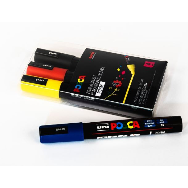 Markerių rinkinys POSCA PC-5M 4vnt. 2 Markerių rinkinys POSCA PC-5M 4vnt. 2