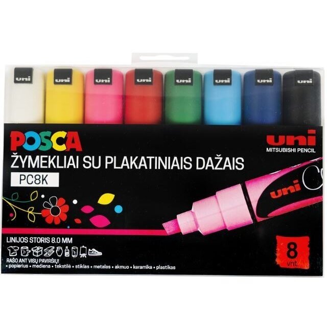 Markerių rinkinys Posca PC-8K, 8vnt.