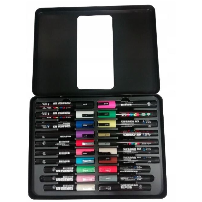 Markerių rinkinys POSCA 20vnt. met. dėž. Markerių rinkinys POSCA 20vnt. met. dėž.