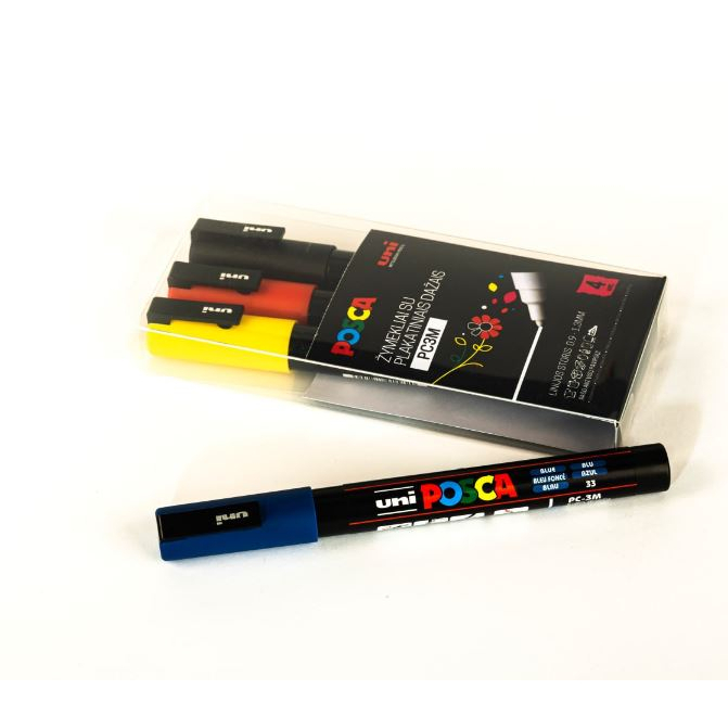 Markerių rinkinys POSCA PC-3M 4vnt. 1 Markerių rinkinys POSCA PC-3M 4vnt. 1