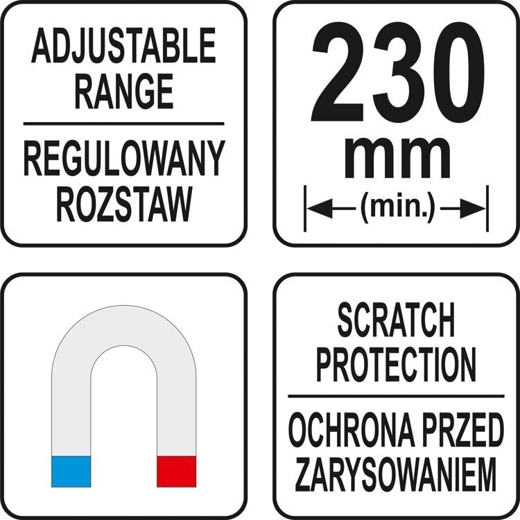 Magnetinis popierinių rankšluosčių laikiklis Yato, 2 vnt. 5 Magnetinis popierinių rankšluosčių laikiklis Yato, 2 vnt. 5