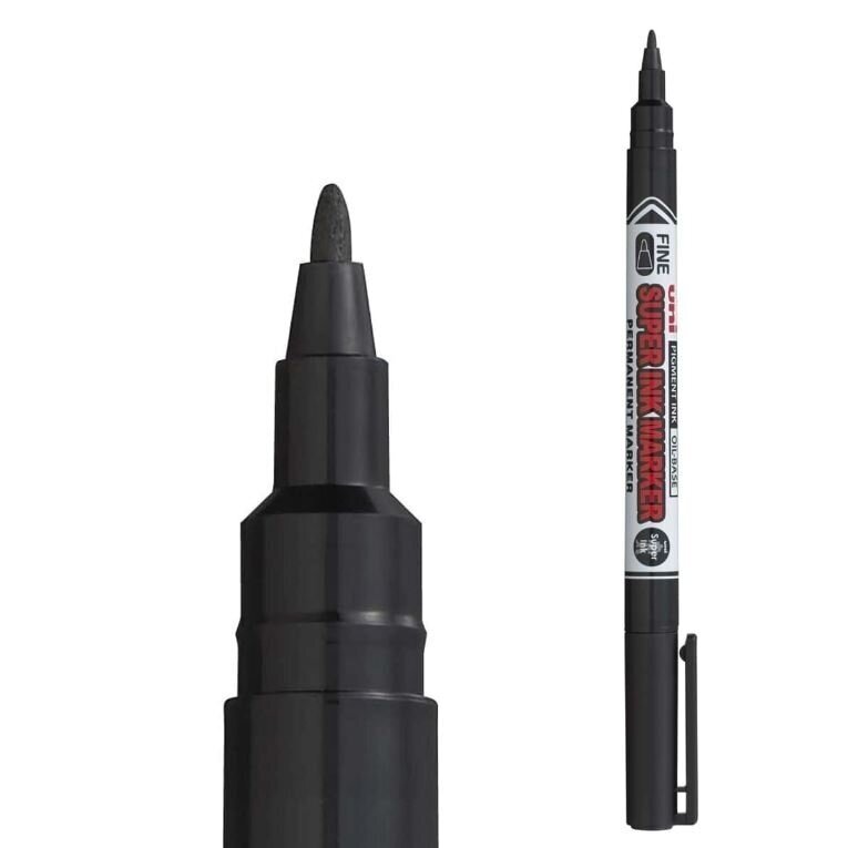 Permanentinis markeris Uni PNA-125, juodas Permanentinis markeris Uni PNA-125, juodas