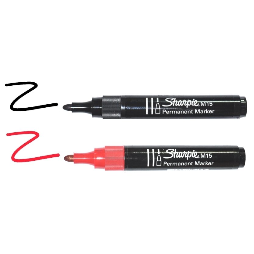 Markeris „Sharpie" juod. sp., M15 apval. Markeris „Sharpie" juod. sp., M15 apval.