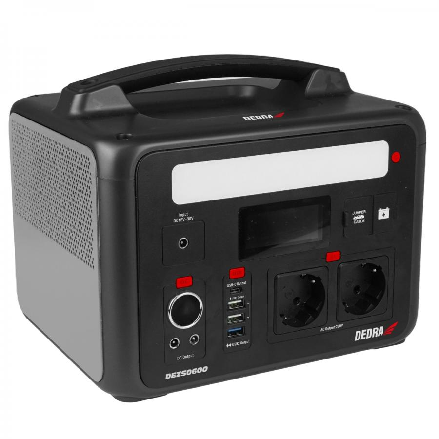 Maitinimo stotis (LiFePO4) Dedra DEZS0600, 600 W Maitinimo stotis (LiFePO4) Dedra DEZS0600, 600 W