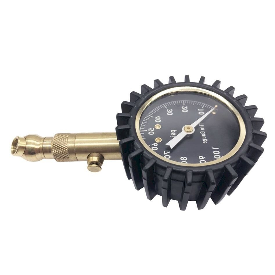 Manometras padangoms universalus | žalvaris | 360 laipsnių / 0-60/100/160psi (TG04A) Manometras padangoms universalus | žalvaris | 360 laipsnių / 0-60/100/160psi (TG04A)