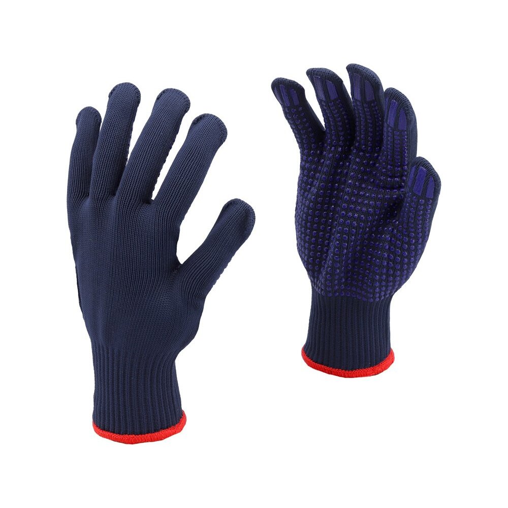 Medvilninės pirštinės | mėlynos | PSD (74104)