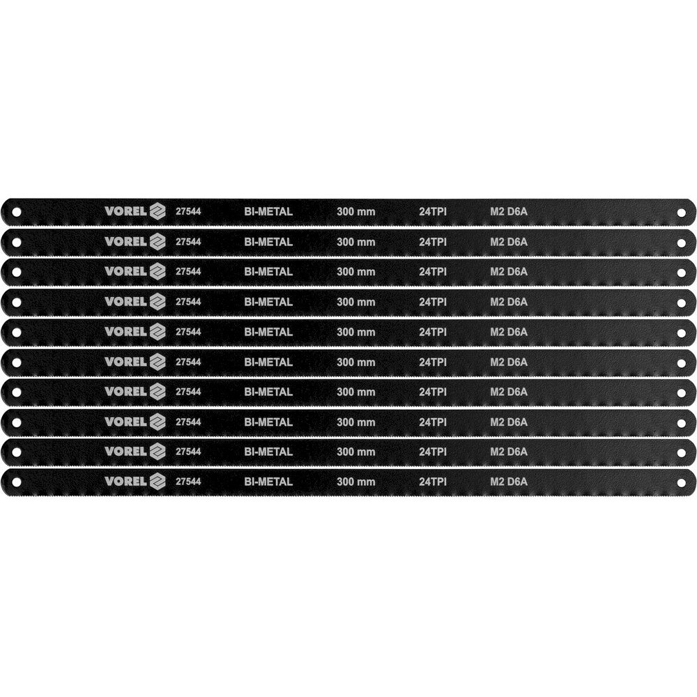 Metalo pjovimo pjūkliukų rinkinys | bimetal | 10 vnt. (27544) Metalo pjovimo pjūkliukų rinkinys | bimetal | 10 vnt. (27544)