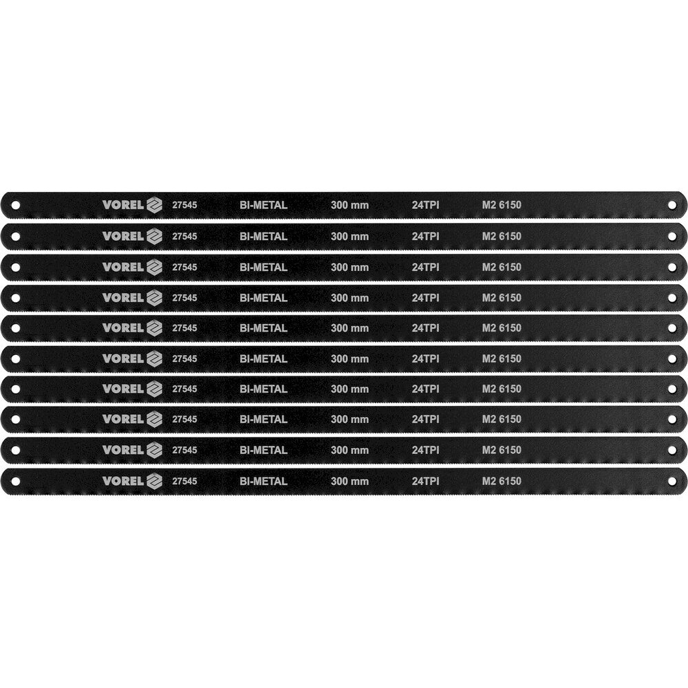 Metalo pjovimo pjūkliukų rinkinys | bimetal | 10 vnt. (27545)