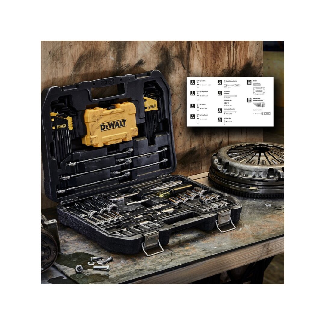 Mechanikų įrankių rinkinys 89 vnt., DeWalt DWMT73800-1 1