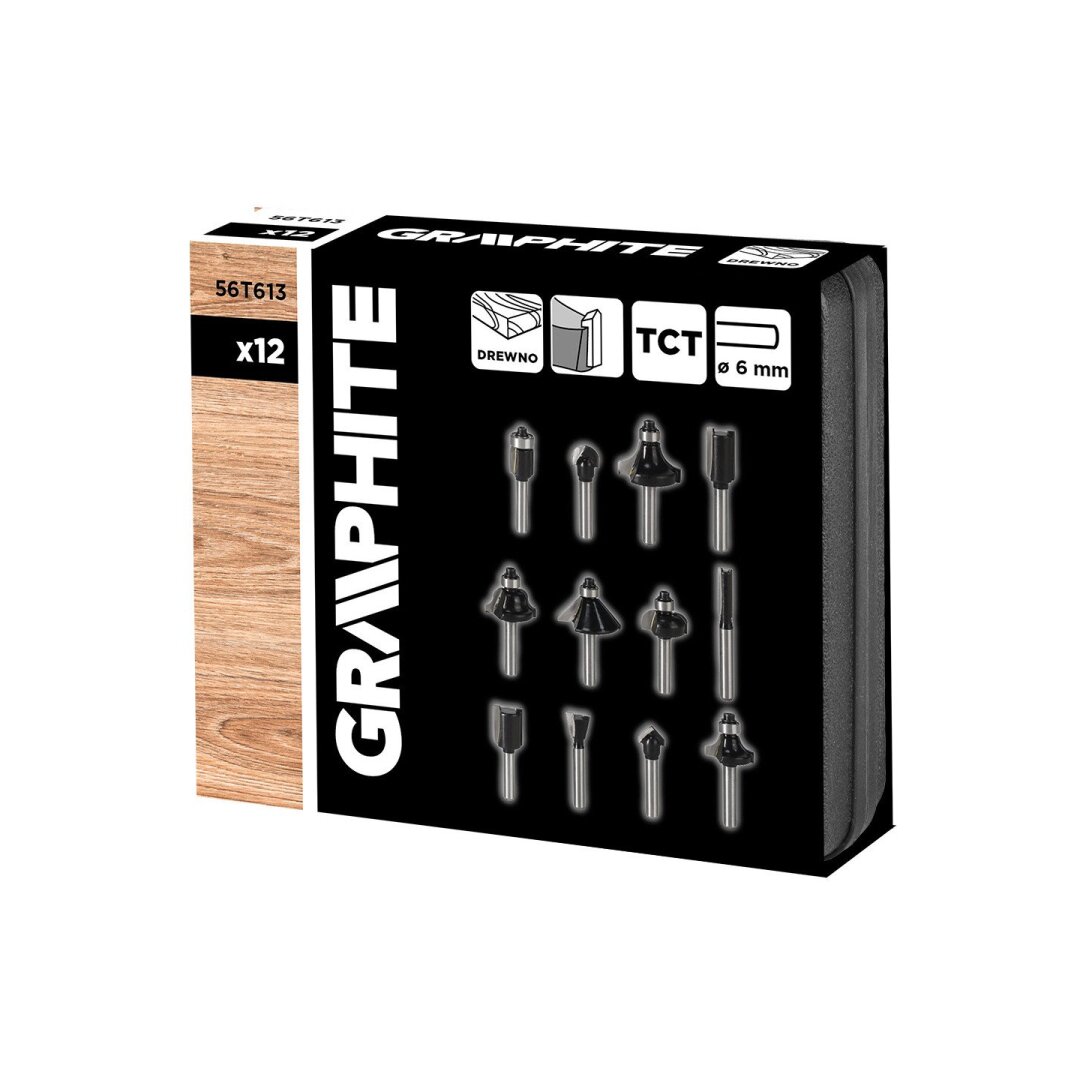 Medienos karbido freza, 6 mm, 12 mm 1