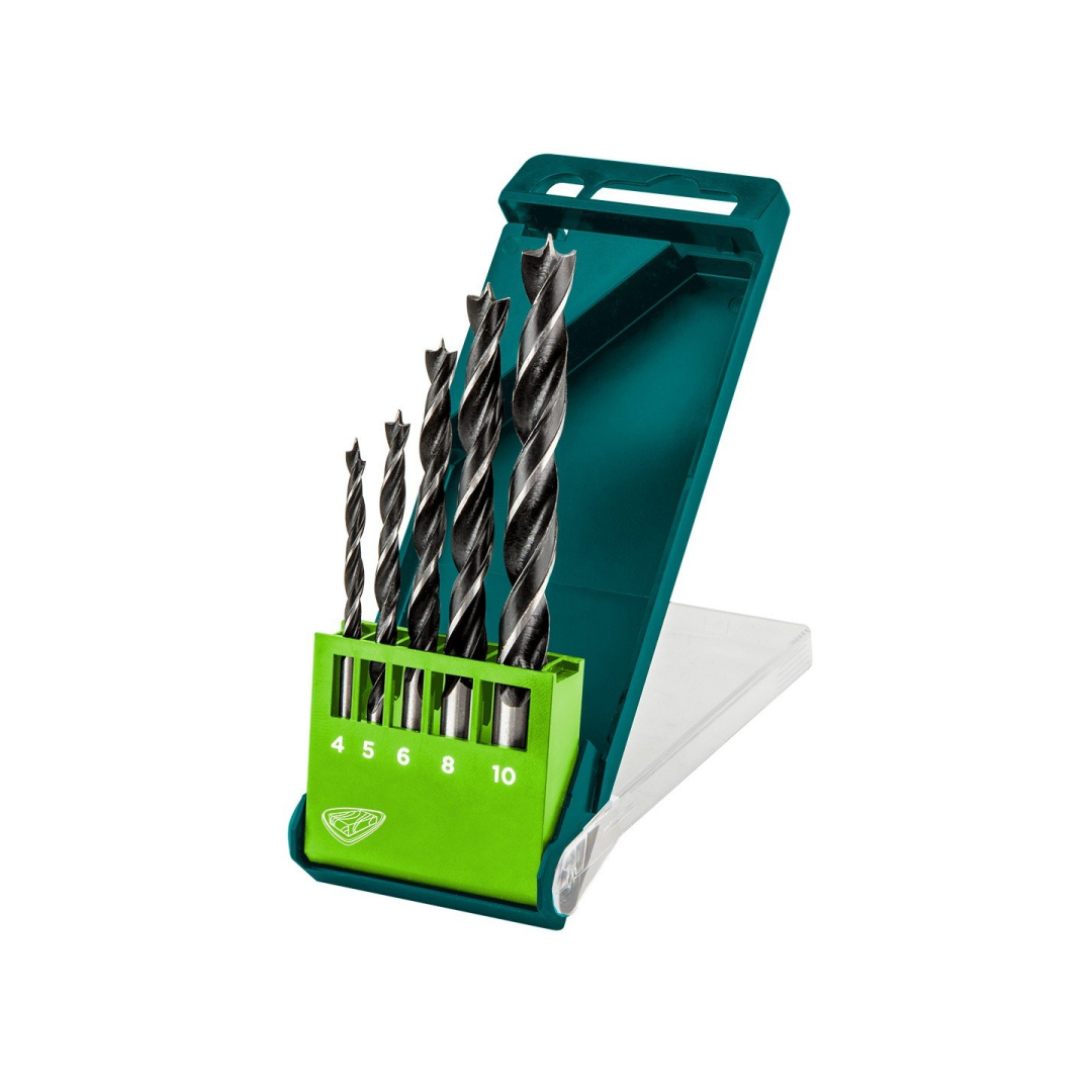 Medžio grąžtai, 4.0 - 10 mm, rinkinys 5 vnt. Medžio grąžtai, 4.0 - 10 mm, rinkinys 5 vnt.