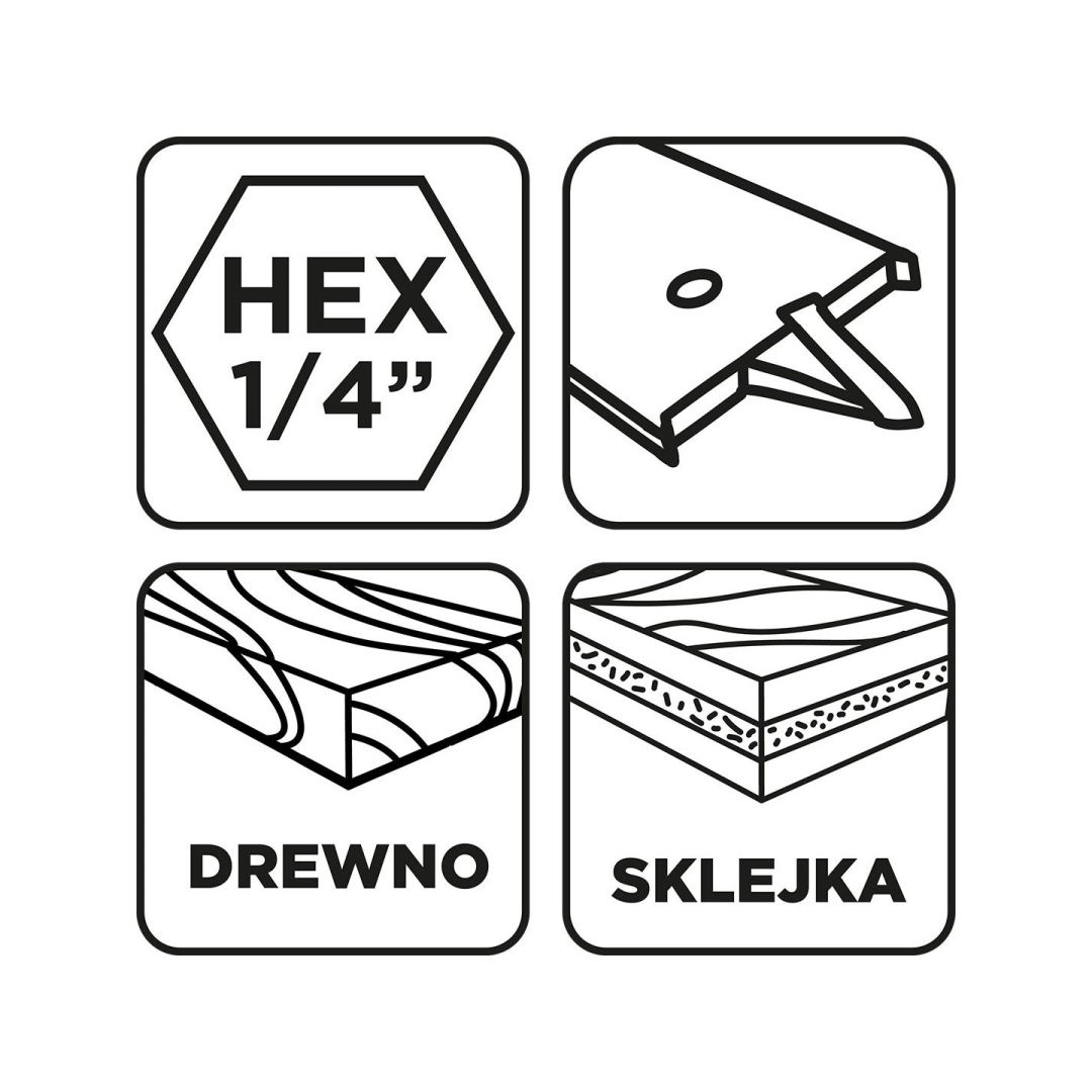 Medžio grąžtas, 12 x 152 mm 7 Medžio grąžtas, 12 x 152 mm 7