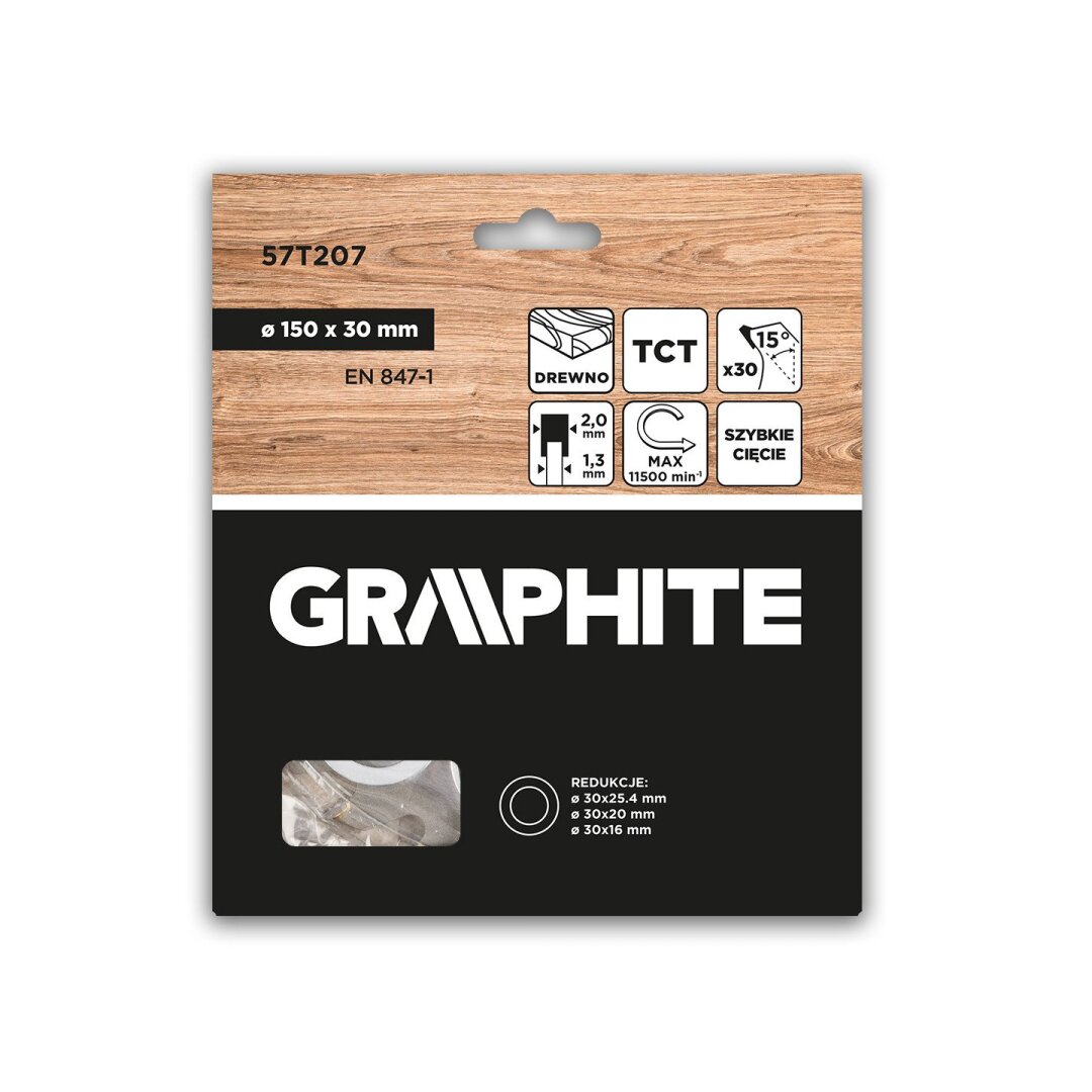 Medžio pjovimo diskas su HM antgaliais 150 x 30 mm, 30 dantų 1 Medžio pjovimo diskas su HM antgaliais 150 x 30 mm, 30 dantų 1