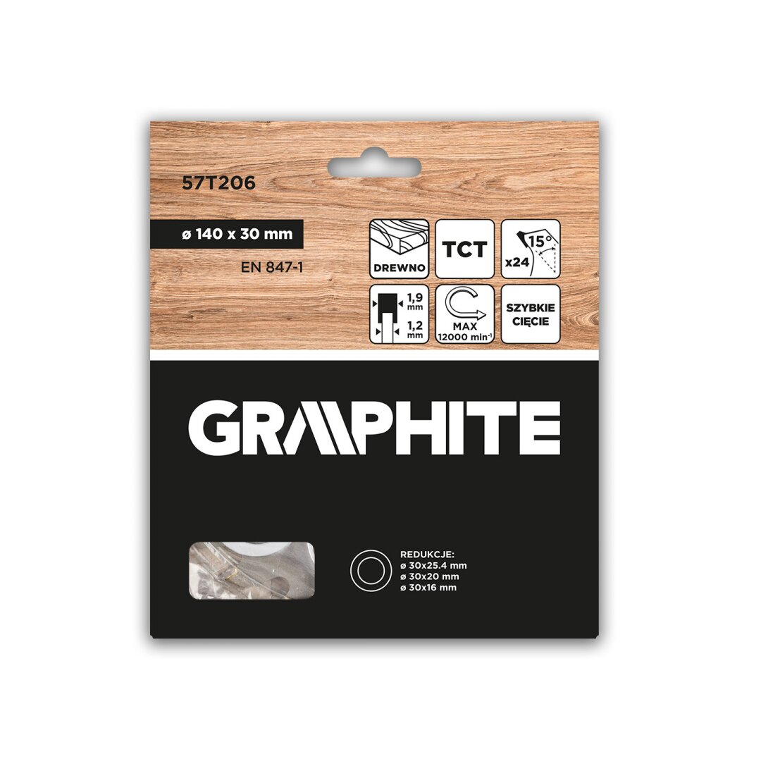 Medžio pjovimo diskas , Widia, 140 x 30 mm, 24 dantys 1