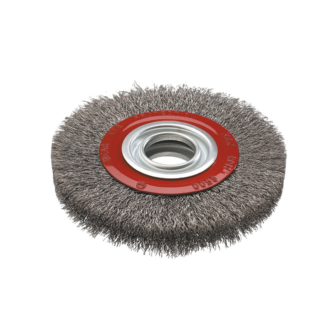 Metalinis šepetys 125mm, nerūdijanti viela