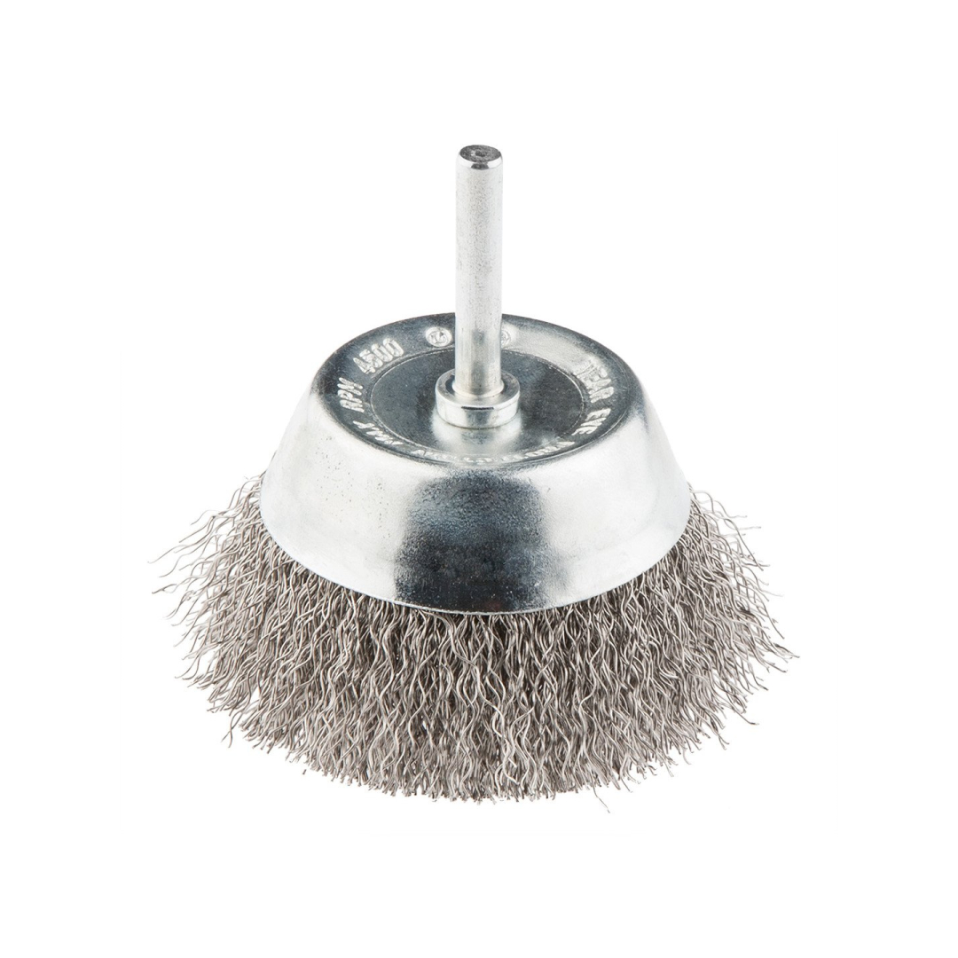 Metalinis šepetys 50mm, nerūdijanti viela (trzpień Metalinis šepetys 50mm, nerūdijanti viela (trzpień