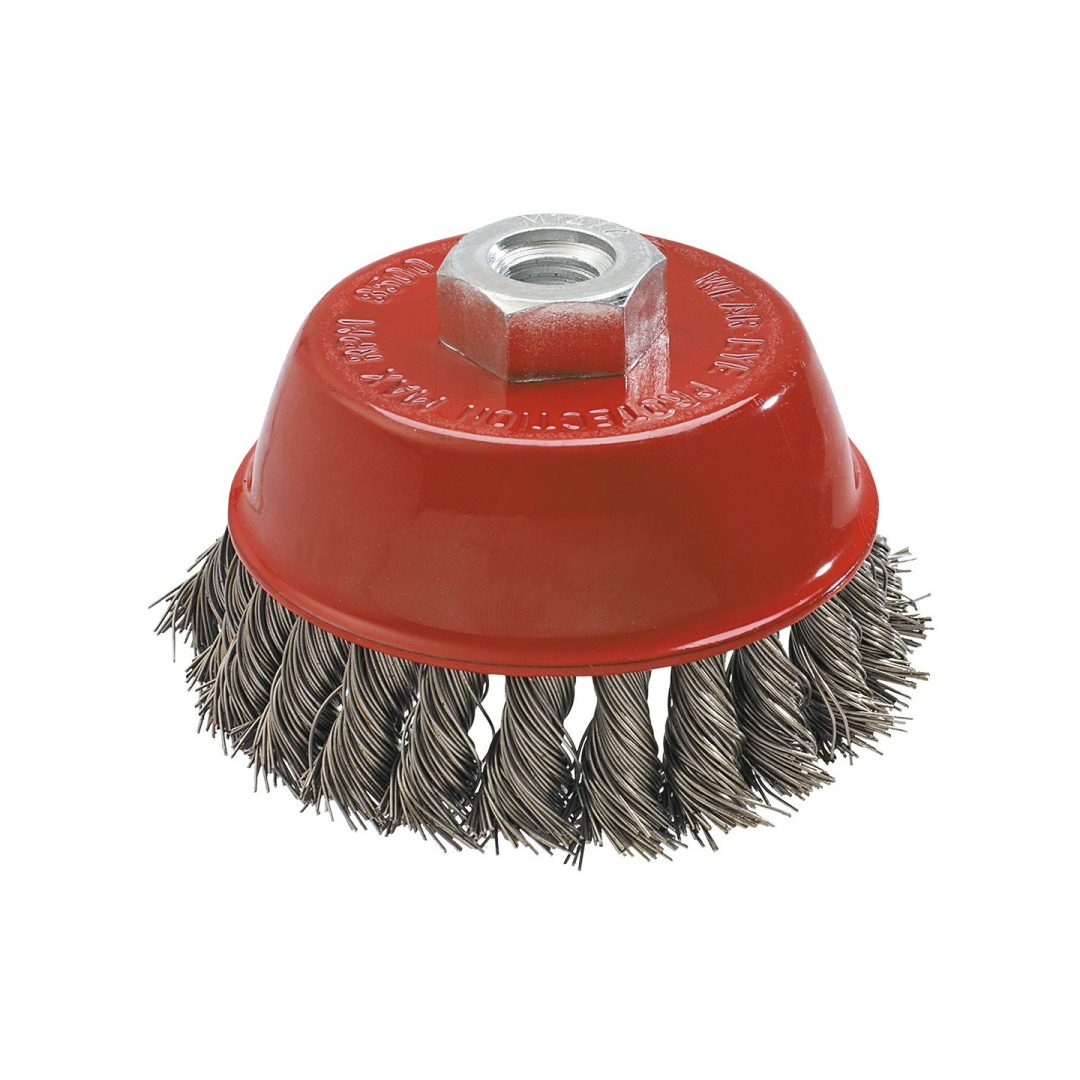 Metalinis šepetys 65 mm x M14, nerūdijanti viela Metalinis šepetys 65 mm x M14, nerūdijanti viela