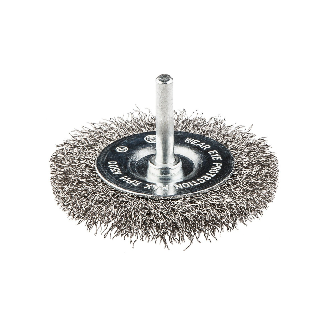 Metalinis šepetys 75mm, nerūdijanti viela (trzpień Metalinis šepetys 75mm, nerūdijanti viela (trzpień