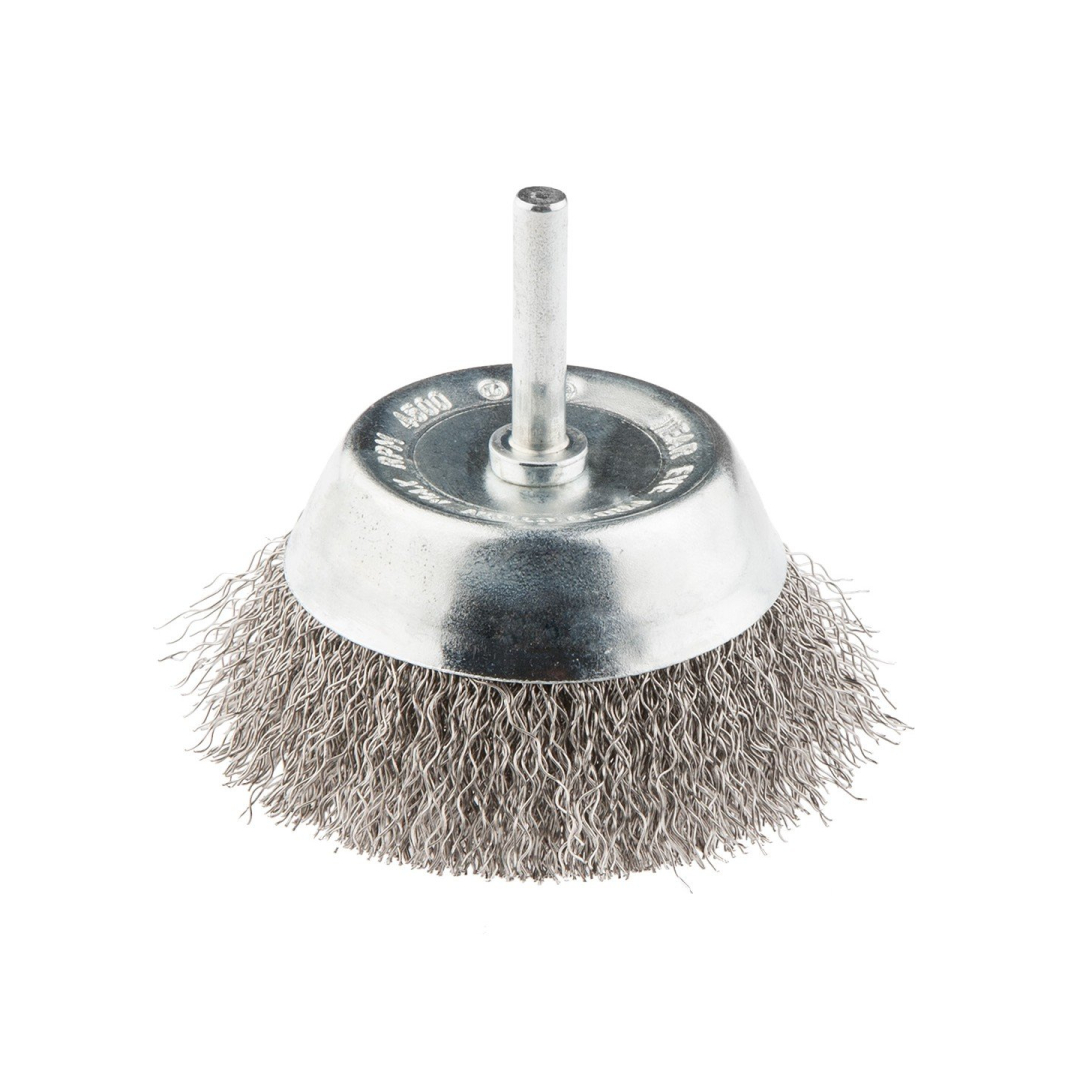 Metalinis šepetys 75mm, nerūdijanti viela (trzpień Metalinis šepetys 75mm, nerūdijanti viela (trzpień