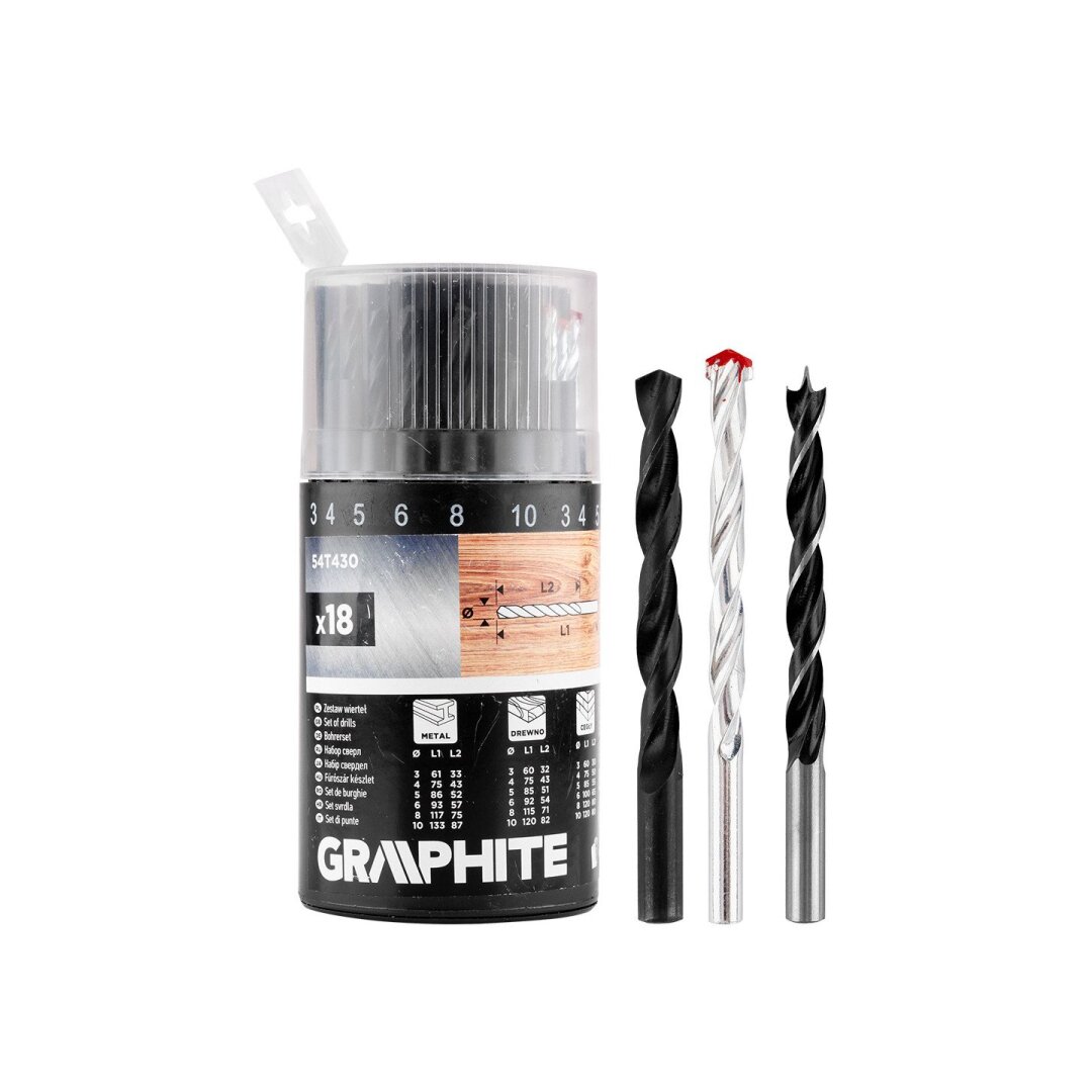 Metalo, medienos, medienos, plytų, plytų: 3, 4, 5, 6, 8, 10 mm, 18 vnt.