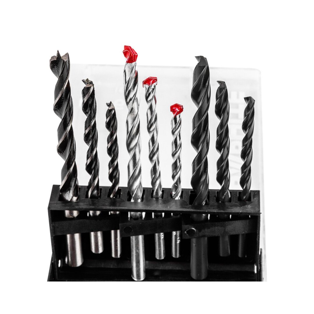 Metalo, medienos, medienos, plytų, plytų: 5, 6, 8 mm, 9 vnt. Gręžimo Antgaliukų rinkinys 2 Metalo, medienos, medienos, plytų, plytų: 5, 6, 8 mm, 9 vnt. Gręžimo Antgaliukų rinkinys 2