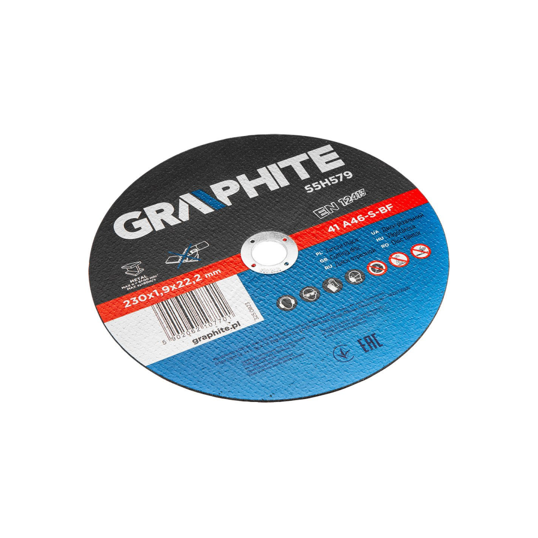 Metalo pjovimo diskai 230 x 1,9 x 22,2 mm, 41 A46-S-BF, 5 vnt. 6