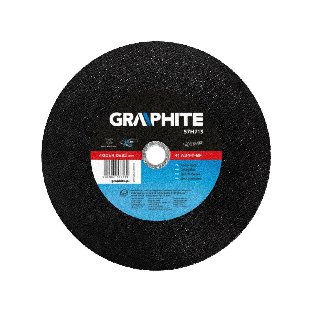 Metalo pjovimo diskas 400 x 4,0 x 32 mm 41 A24-T-B Metalo pjovimo diskas 400 x 4,0 x 32 mm 41 A24-T-B