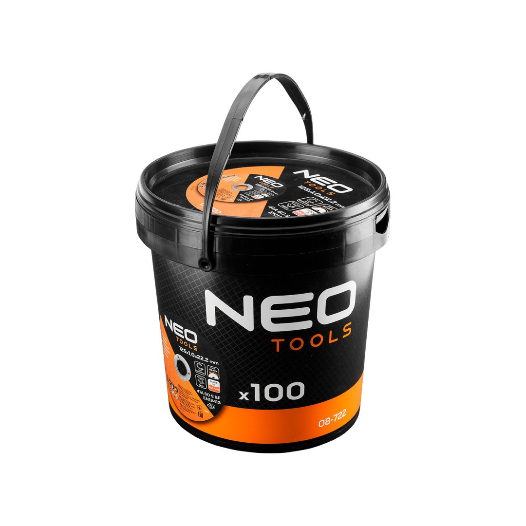 Metalo/INOX pjovimo diskai 125 x 1,0 x 22,2mm, 41 A60-S-BF, 100 vnt. kibiras. Pagaminta PL Metalo/INOX pjovimo diskai 125 x 1,0 x 22,2mm, 41 A60-S-BF, 100 vnt. kibiras. Pagaminta PL