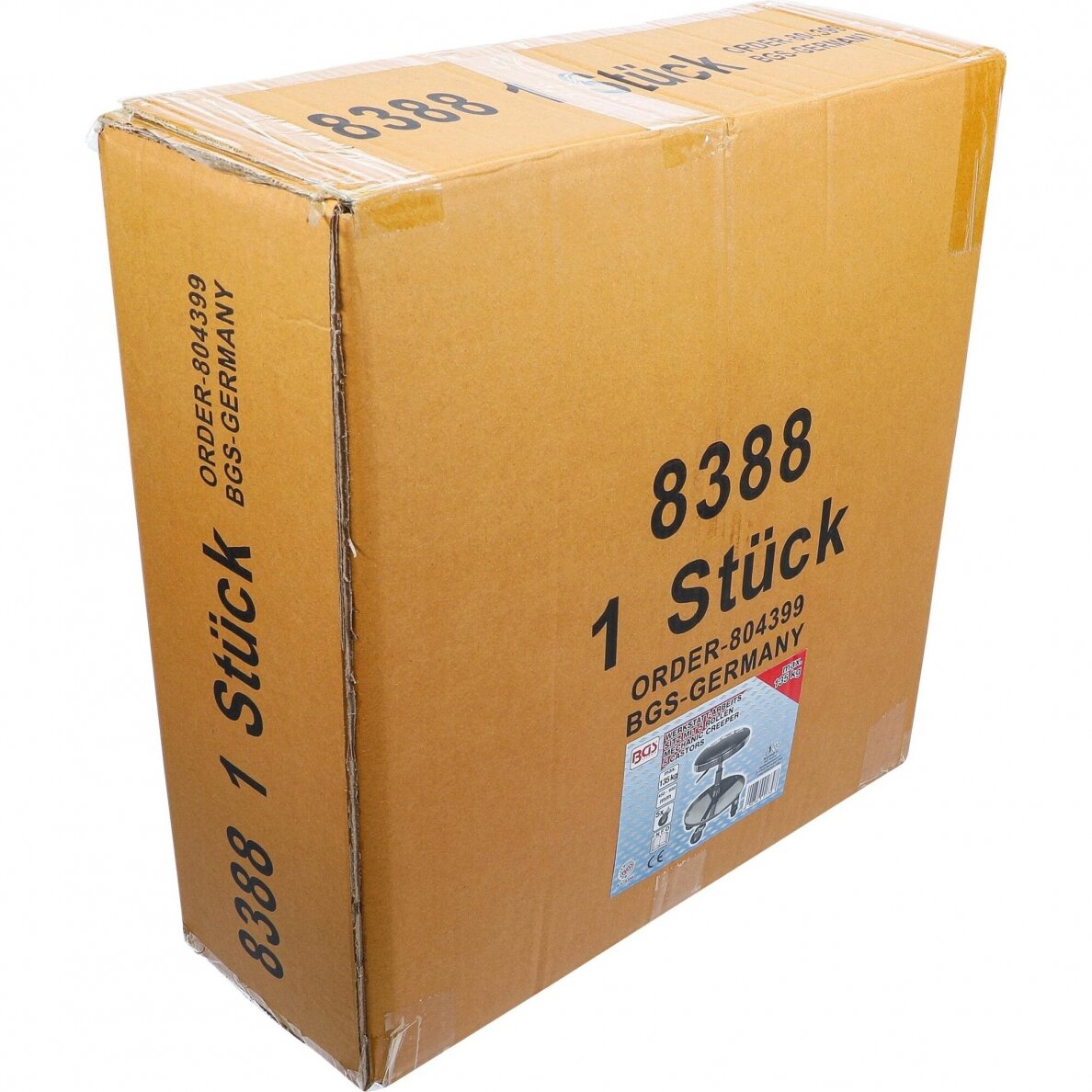 Mechaninė, pneumatinė kėdutė su 5 ratukais BGS-technic 8388, Ø 360 mm 3 Mechaninė, pneumatinė kėdutė su 5 ratukais BGS-technic 8388, Ø 360 mm 3