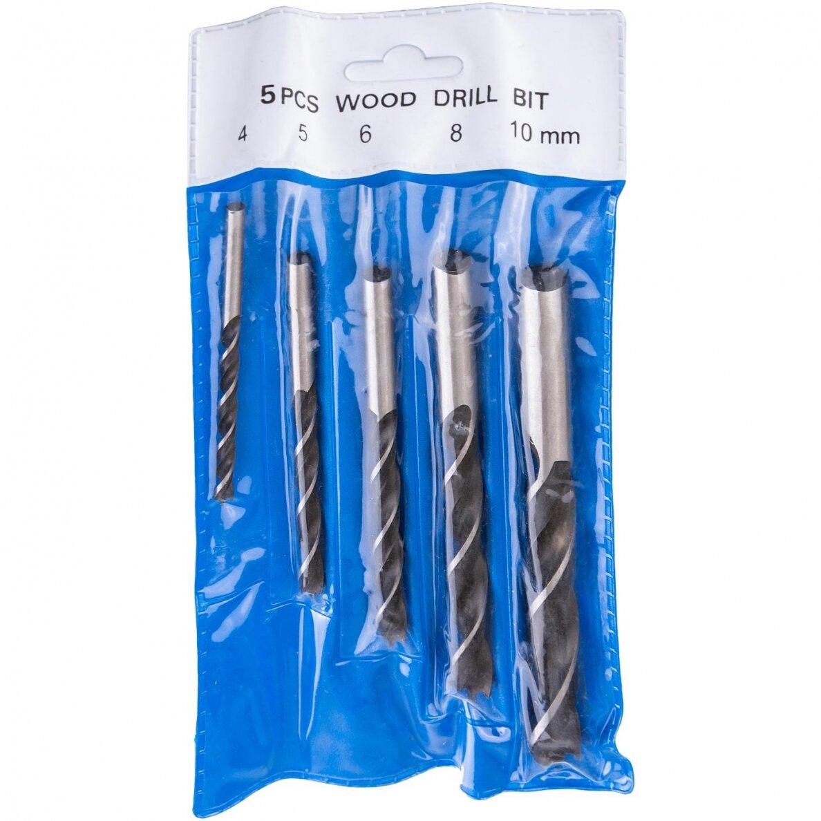 Medžio grąžtų komplektas 4-10 mm 5 viene 2 Medžio grąžtų komplektas 4-10 mm 5 viene 2