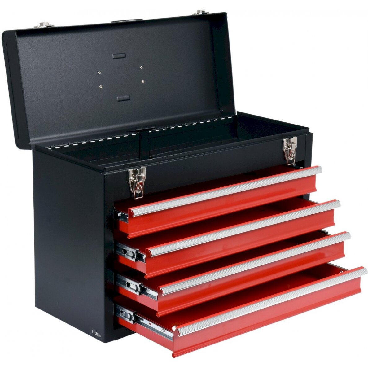 Metalinė įrankių dėžė, tuščia | 4 stalčiai (YT-08874) Metalinė įrankių dėžė, tuščia | 4 stalčiai (YT-08874)