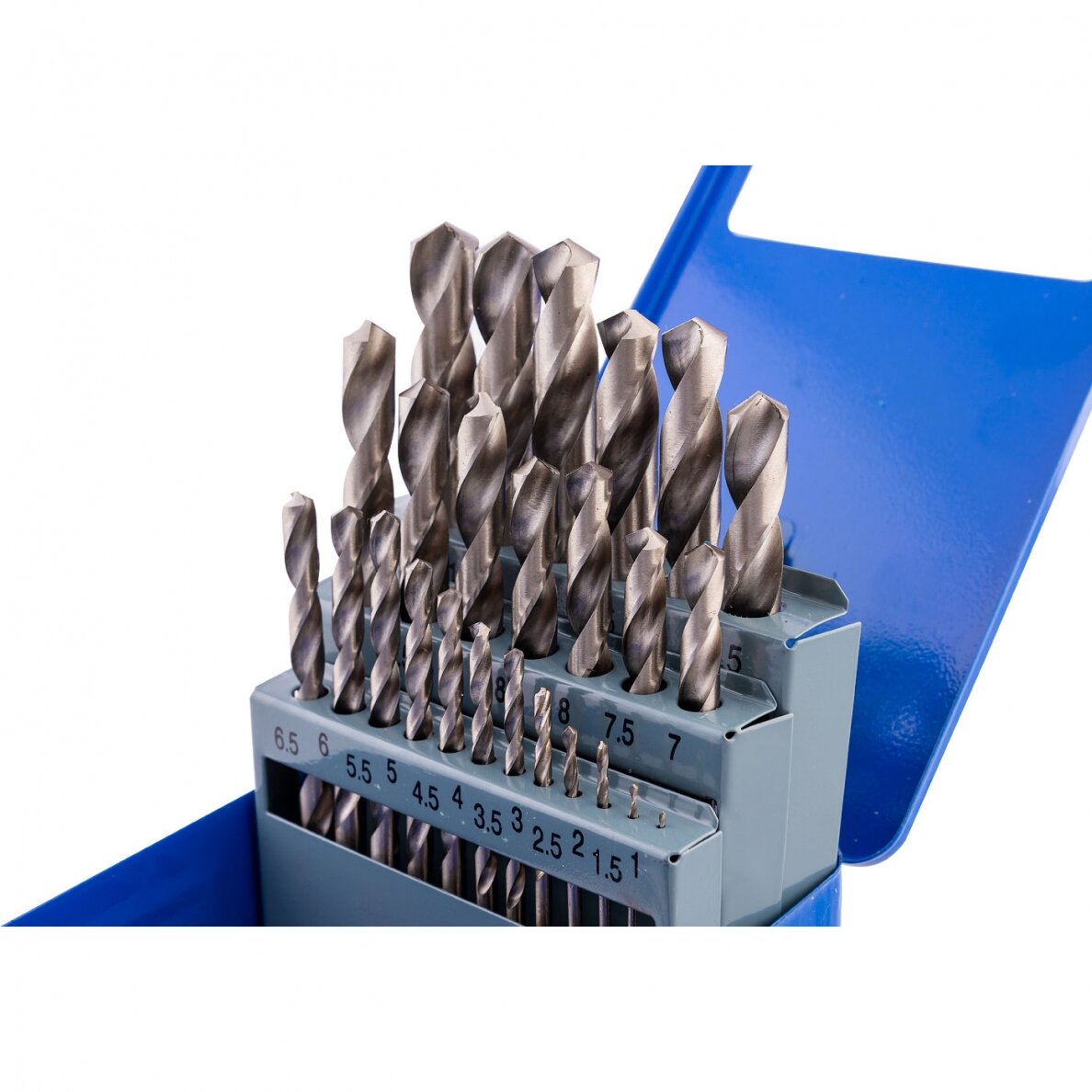 Metalo grąžtų rinkinys 1-13 mm 25 vnt 2 Metalo grąžtų rinkinys 1-13 mm 25 vnt 2