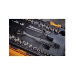 Mechanikų įrankių rinkinys 34 vnt.; 1/4" + 3/8", DeWalt DWMT45034-0