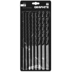 Medienos grąžto rinkinys: 4, 5, 6, 7, 8, 10, 12 x 300 mm, 7 vnt