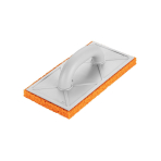 Mentelė su guma sponge 18 mm, 280 x 140 mm, plastikine rankena