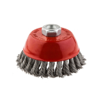 Metalinis šepetys 100 mm x M14, nerūdijanti viela