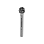 Metalo freza HM, type D (spherical), 12 x 10 mm, shank 6 x 45 mm