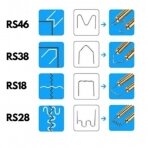 Plastikinės sąvaržėlės DEDRA DED75276, tipas RS16, 0.6 mm, 100 vnt.