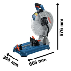 Metalo pjovimo staklės Bosch GCD 18V-355 Professional; 18 V (be akum. be krov.) 0601B59000 Metalo pjovimo staklės Bosch GCD 18V-355 Professional; 18 V (be akum. be krov.) 0601B59000