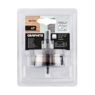 Medienos skylių pjaustyklės 26–63 mm, H 25 mm, sukietėti dantys, 7 vnt