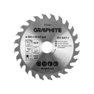 Medžio pjovimo diskas su HM antgaliais 125 x 22,23 mm, 24 dantys