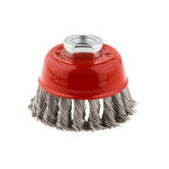 Metalinis šepetys 80 mm x M14, nerūdijanti viela